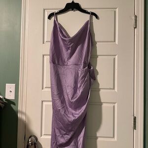 Silk lavender dress